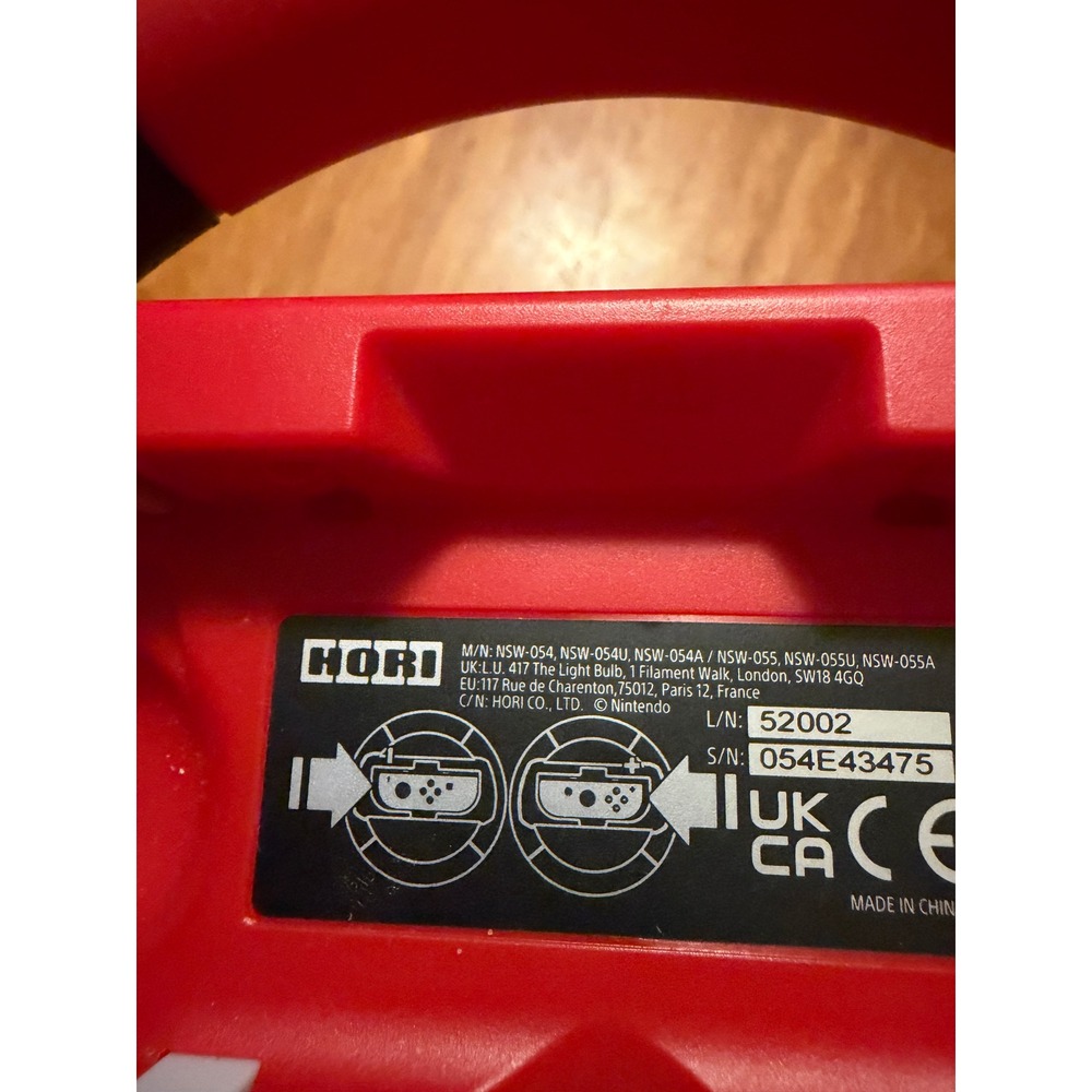 HORI Nintendo Switch Joy-Con Mario Kart Racing Wheel Red NSW-054 Steering Wheel - Picture 3 of 4